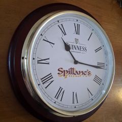 Guinness Draught Brass Bezel Wall Clock