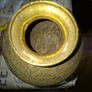 Rare Antique Brass or Bronze Hand Engraved Holy Water Vessel or Vase. around 19th Century. Great Antique Decor for Collector or your home Image 3