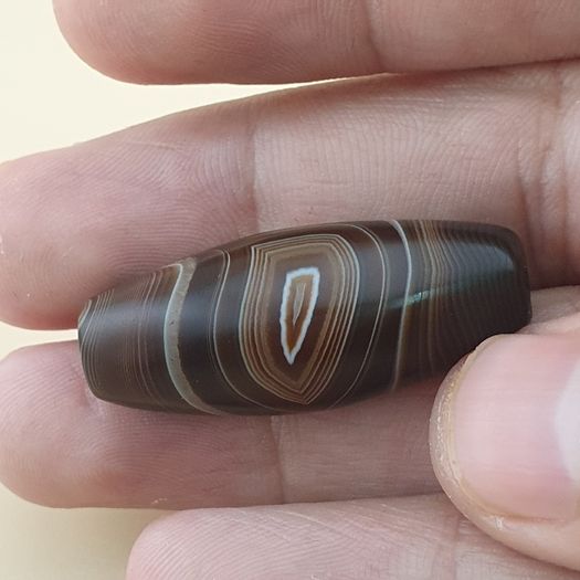 Vintage Yemeni Suliemani Natural Eye Agate Bead Amulet
