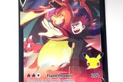 Official Pokemon TCG Lance's Charizard V SWSH133 Black Star Promo card from the Celebrations 25th Anniversary set.