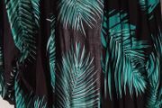 Dunnes Stores Green and Black Palm Print Kimono Beach Cover Up Size L