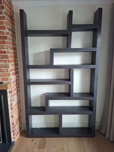 Solid wood bookshelf