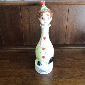 1950s/60s Vintage ceramic Clown musical Decanter "how dry am I "