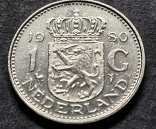 Netherlands 1 gulden 1980 coin
