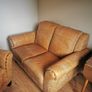 leather sofa 2 seater x2 Image 3