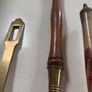 Antique Solid Brass Serving Spoons / Servers ( 3 ) Image 4