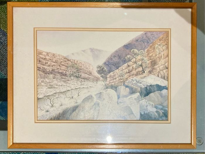 Two prints of Australian Bush by Henk Guth, Dutch-Australian artist