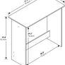 Simplistic Computer Desk, Study Desk, Writing Desk, Espresso (FREE POSTAGE) Image 6