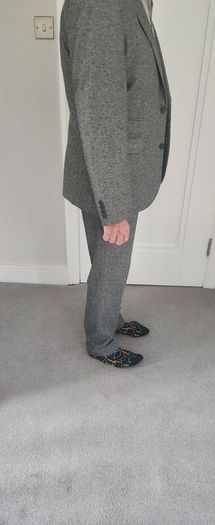 Next wool rich mens two piece suit only worn a couple of times. Jacket 44 slacks waist 34 length 33