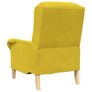 Armchair Yellow Velvet Image 6