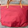 Michael Kors Burgundy Nylon & Leather Tote Bag Image 2