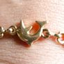 Vintage 24K GF Gold Filed Bracelet Bangle with Dolphins length 8" - 11,33g Image 10