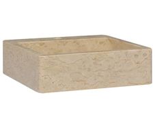 Sink Cream 40x40x12 cm Marble