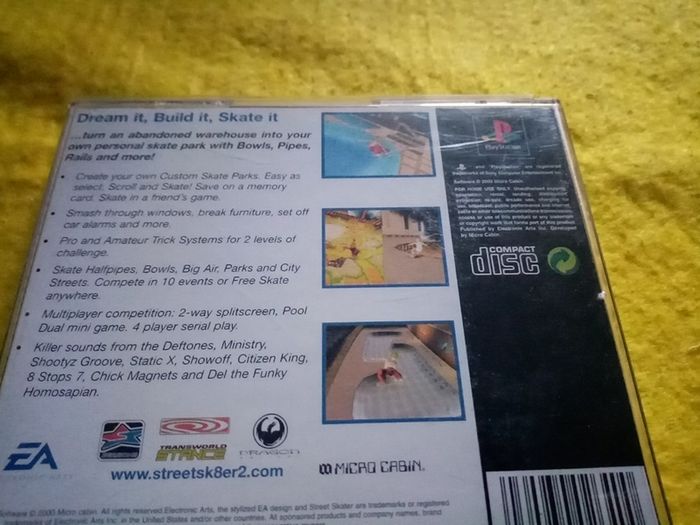 Street Skater 2 PlayStation 1 Ps1 PlayStation 2 ps2 games Original