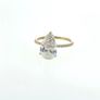 3.02ct IGI Certified Pear Lab-Grown Diamond Ring | Image 5