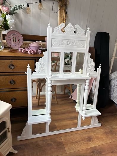shabby chic over the mantle mirror
