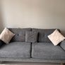 Charcoal 3 + 2 Seater Sofa Set + Footstool Image 2