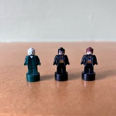 Harry Potter Lego, Harry Potter, Hermione Grainger and Lord Voldemort Statuettes