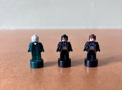Harry Potter Lego, Harry Potter, Hermione Grainger and Lord Voldemort Statuettes