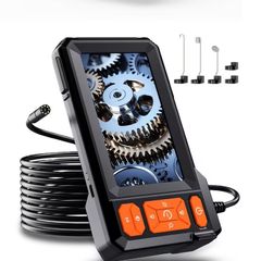 Endoscopic Camera with Light,Endoscopic Inspection Camera,Borescope Camera,4.3-inch IPS Screen,IP67,8 LEDs,