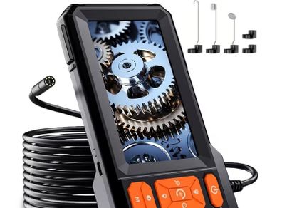 Endoscopic Camera with Light,Endoscopic Inspection Camera,Borescope Camera,4.3-inch IPS Screen,IP67,8 LEDs,
