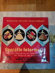 Operatic Intermezzi Mascagni Puccini Wolf Ferrari 7 inch EP