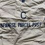 Original Vintage Japanese Parcel Post Mail Bag WW2 era Hoo Camp Mail Bag Image 3
