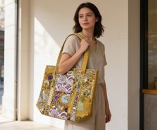 Brand New Hand block printed Cotton Quilt Bag