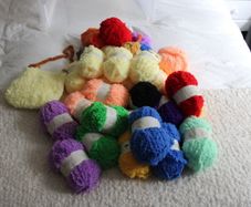 22 Balls of Soft Fluffy Teddy Yarn For Sale
