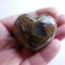 2" Multicolor Rhyolite Jasper Puffy Heart Crystal Mineral Stone Image 6