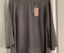 Gallery Grey Top Size 14 Brand New