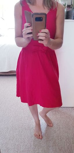 Red Skater Dress Dorothy Perkins - 8