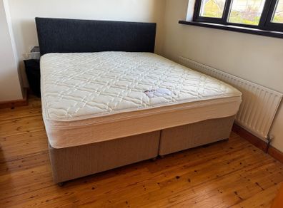 King Koil Superking Bed with drawers and headboard
