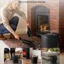 Fireplace Ash Bucket Set 9.8L with Lid Image 4