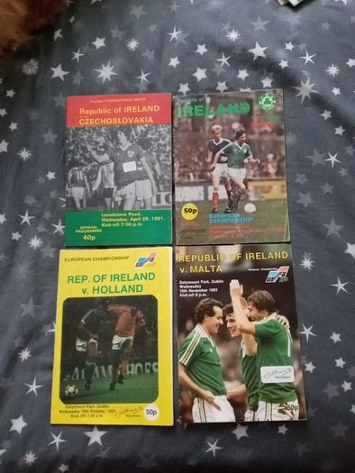 Collection of 66 Republic of Ireland International Football Programmes