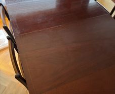 mahogany table and 6 chairs