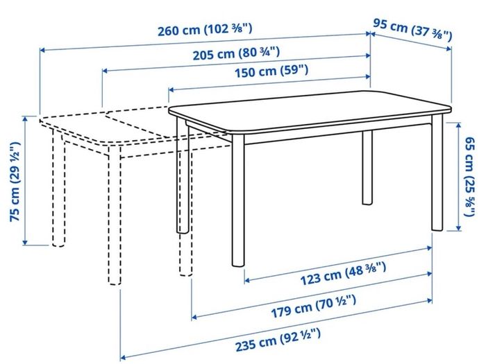 Extendable Dinning Table