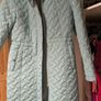 light blue quilted 'Paco' coat Image 2