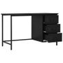 Desk with Drawers Industrial Black 120x55x75 cm Steel Image 9