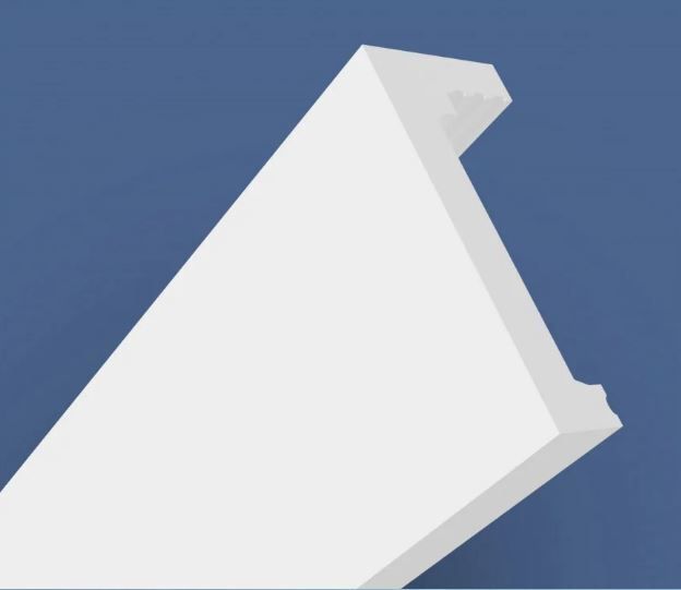 Curtain moulding profile with Led option 2 metres lenght