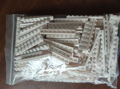 LEGO white plate 1x8 171pcs