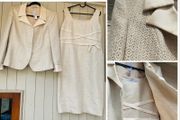 luis civit designer suit dress and jacket wedding chic classic art deco embroidery