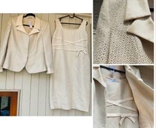 luis civit designer suit dress and jacket wedding chic classic art deco embroidery