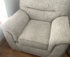 Grey sofa and armchair
