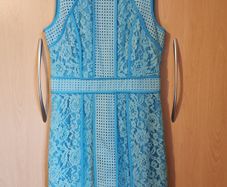 Warehouse blue lace Dress UK 12
