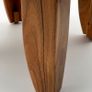 Solid Wood Round Coffee Table 60cm Acacia Wood Living Room Table Image 5
