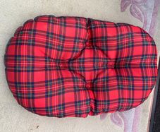Travel dog kennel with Tartan Cushion