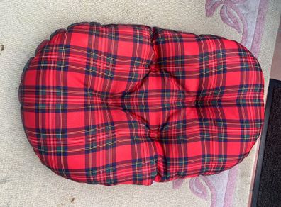 Travel dog kennel with Tartan Cushion