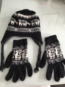Hat and Glove set from Peru. Unwanted gift.