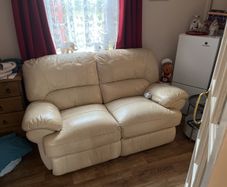 Electric 2 Seater Leather Recliner Sofa